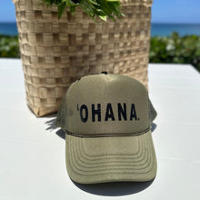 'OHANA. Olive Green/Black Trucker Hat
