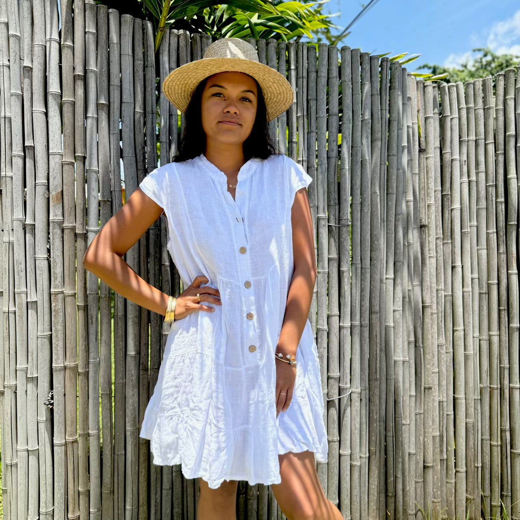 NOʻI Aloha Linen Dress