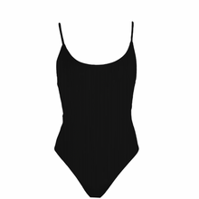 MAI Baja Bodysuit: Black Ribbed