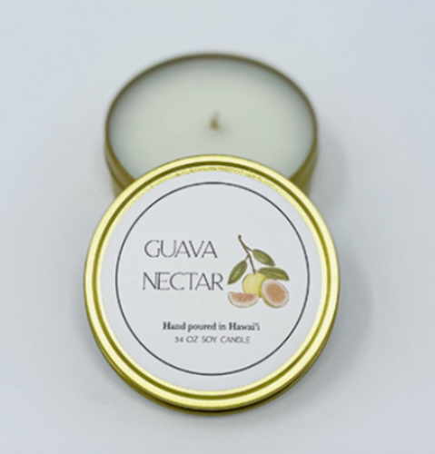 Guava Nectar 3.4 oz. Travel Tin Soy Candle