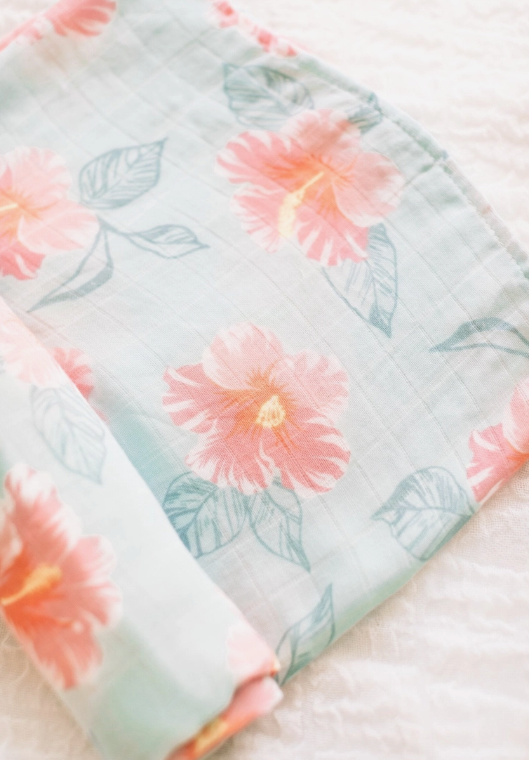 Aloha Floral Tiare Hawaii Collab Swaddle