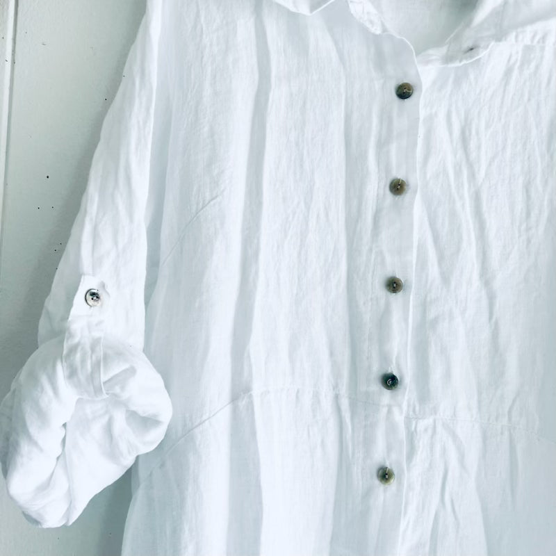 NO'I Manawa Long Button Down Dress