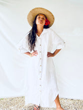NO'I Manawa Long Button Down Dress