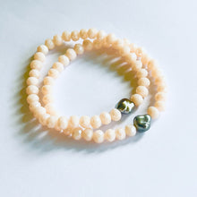 No'i Rose Quartz Keshi Pearl Bracelet