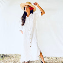 NO'I Manawa Long Button Down Dress