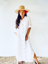 NO'I Manawa Long Button Down Dress