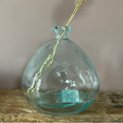 Organic recycled glass bottle