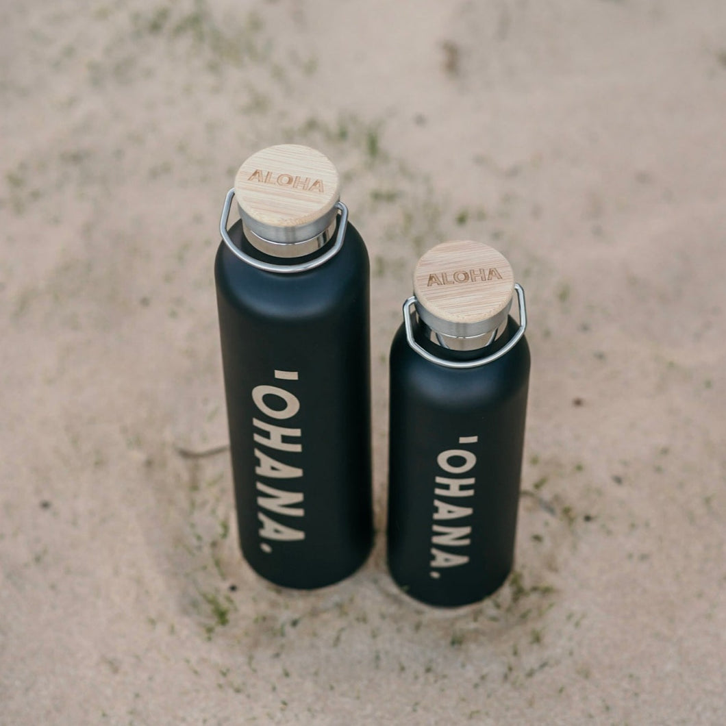 'OHANA Black Water Bottle