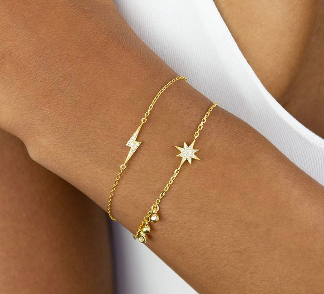 Dainty Lighting Bolt Bracelet