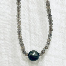 Mystic Rose Gems/Tahitian Pearl Neckalce