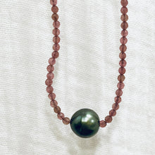 Mystic Rose Gems/Tahitian Pearl Neckalce