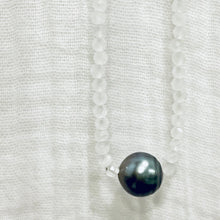 Mystic Rose Gems/Tahitian Pearl Neckalce