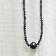 Mystic Rose Gems/Tahitian Pearl Neckalce