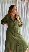NO'I Manawa Long Button Down Dress