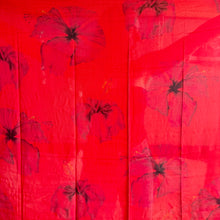 Red Hibiscus Rayon Pareo