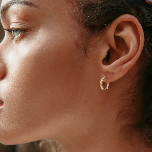 Solid Gold Mini Hoops