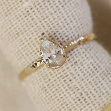 Solid 14kt Gold Diamond Ring