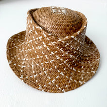 Dark Two Tone Lauhala Fedora