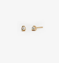 Mini Solid Gold Diamond Studs