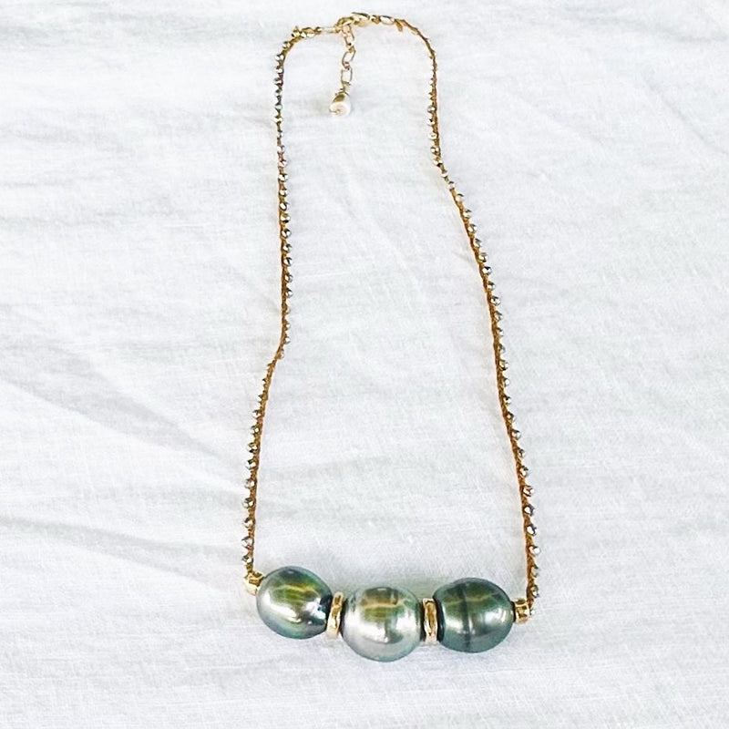 Mana Girl Tahitian Five-Pearl String Necklace – Soley Aloha Boutique and  Gallery