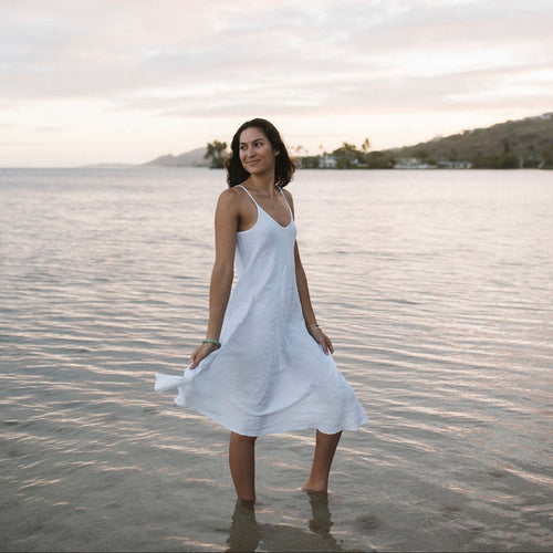 NO'I Summer Linen Dress