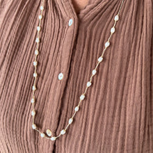 Fresh Water Pearl  Hemp Necklace