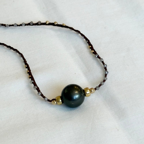 SIgal Single Tahitian Pearl Necklace #3