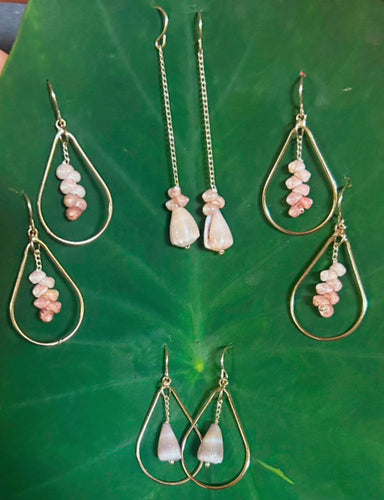 Amber Shell GF Earrings