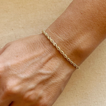18k Gold Filled 3mm Rope Bracelet