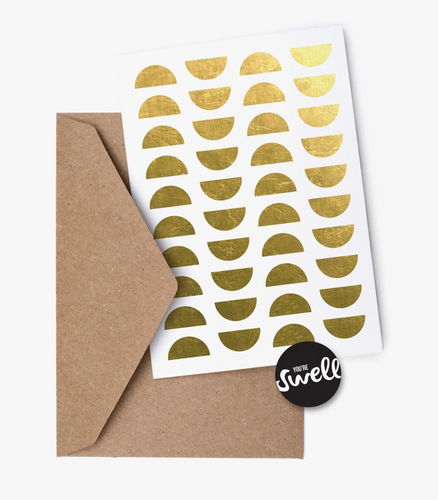 Crescent Moons Pattern Card