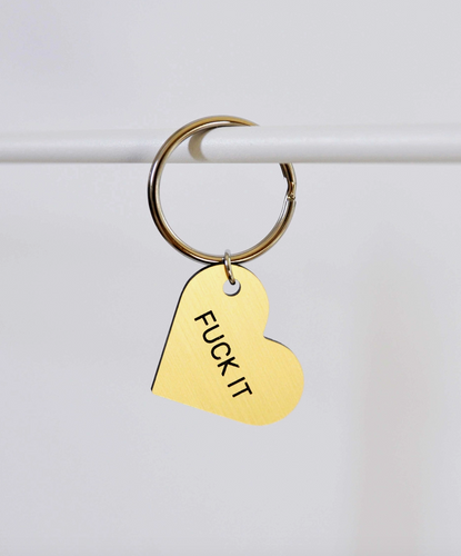 Fuck It Heart Keytag