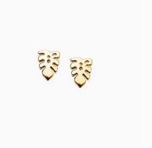 Manoa Monstera Studs