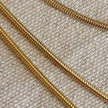 18K Gold Filled Rounded Snake Chain