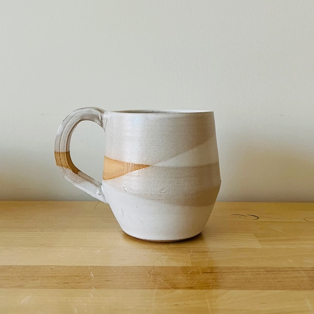 Criss-Cross Coffee Mug-White