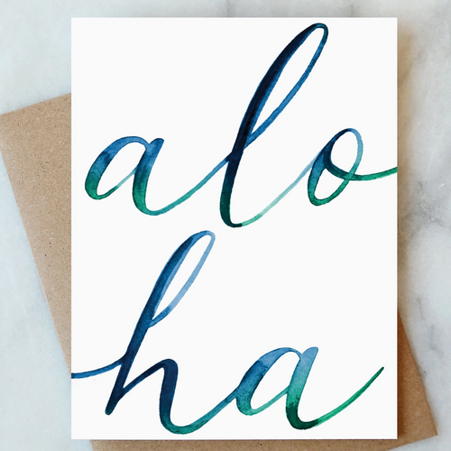 Aloha Greeting Card