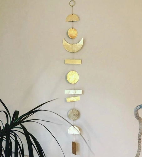 New Dawn Artisan-Crafted Brass Wall Hanging