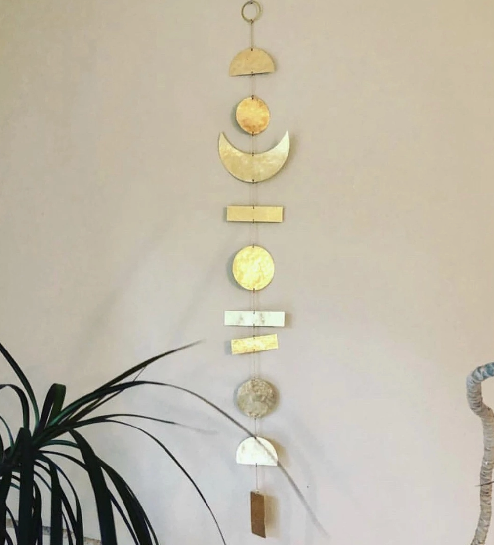 New Dawn Artisan-Crafted Brass Wall Hanging
