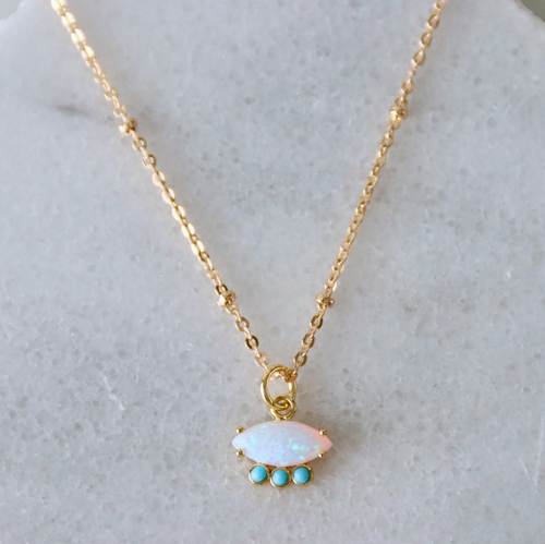 Opal and Turquoise Necklace