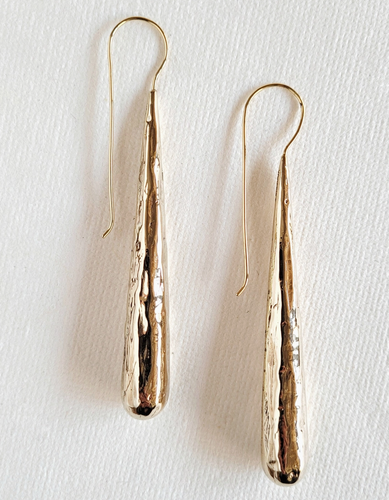Brass Teardrop Earrings