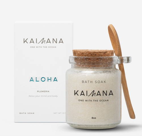Aloha Bath Soak – Hawaiian Sea Salt, Plumeria & Magnesium