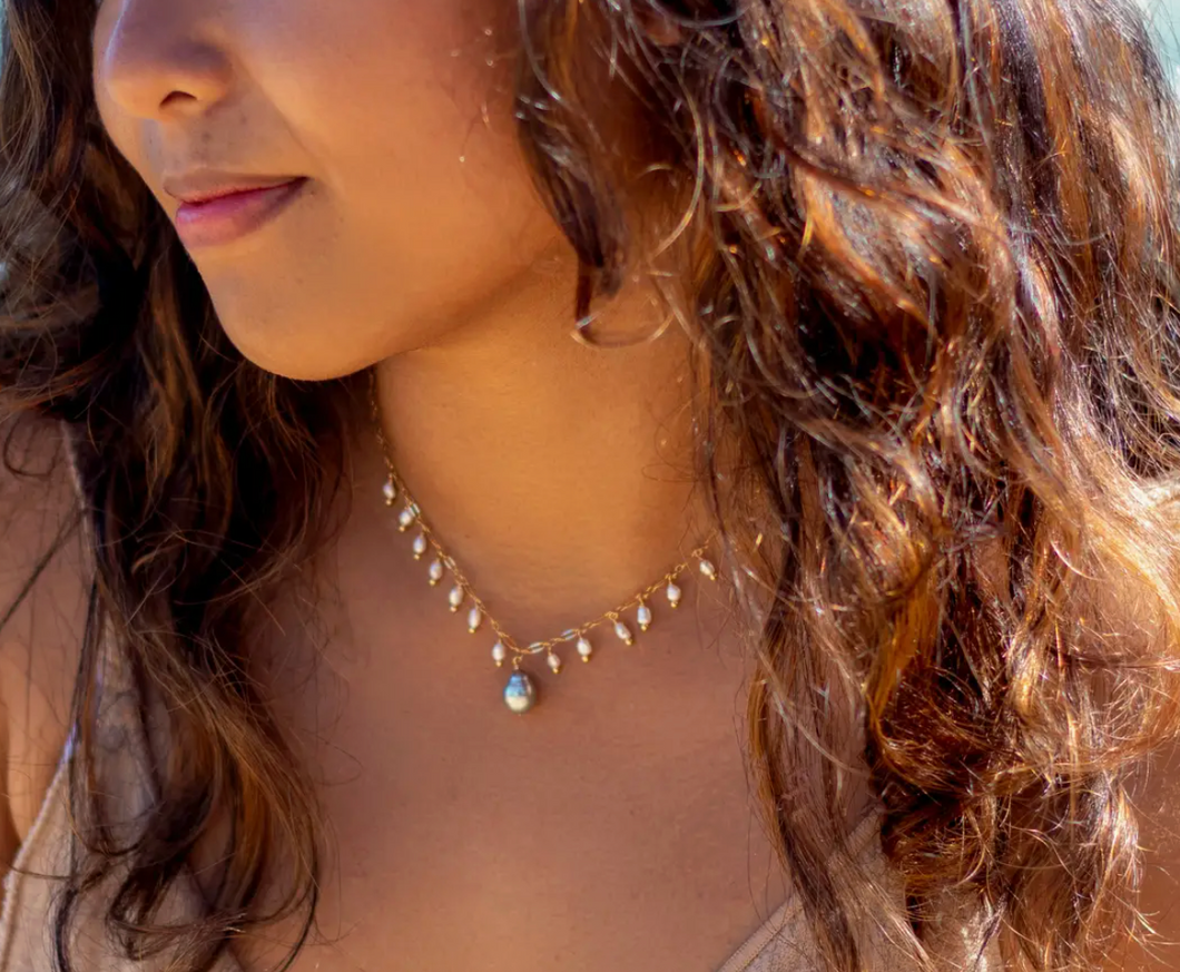 Freshwater Charm Necklace