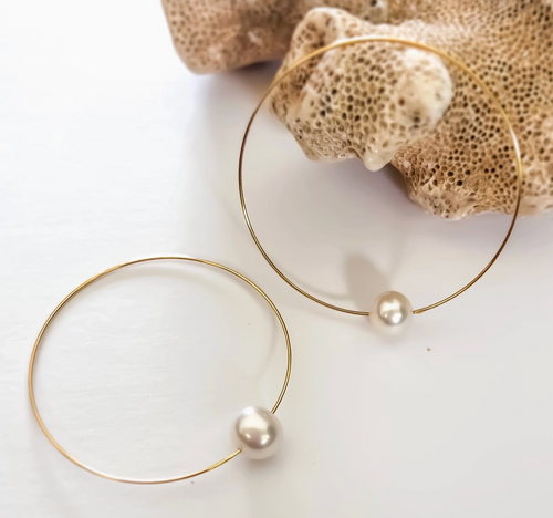 Gold Hula Hoop Earrings