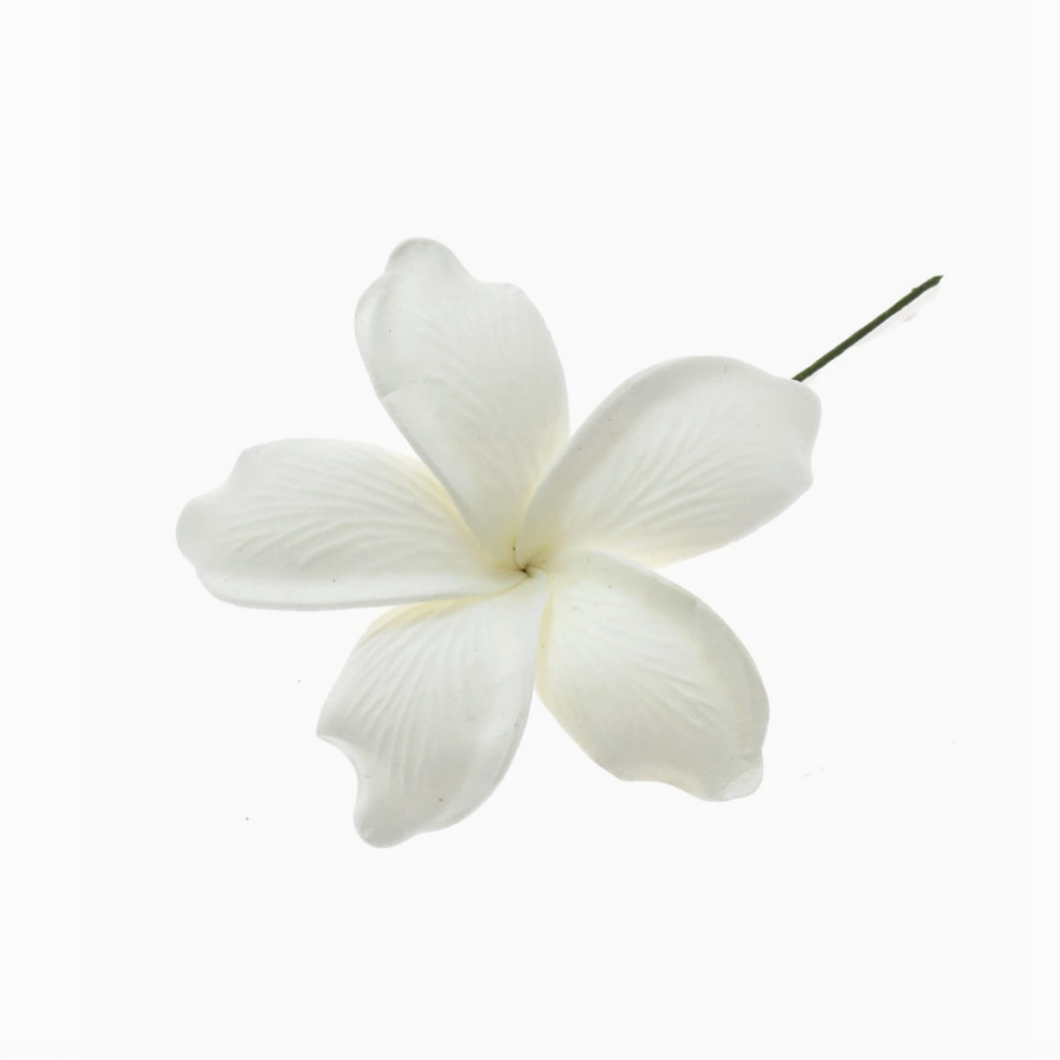 Plumeria Foam Flower Hair Stick