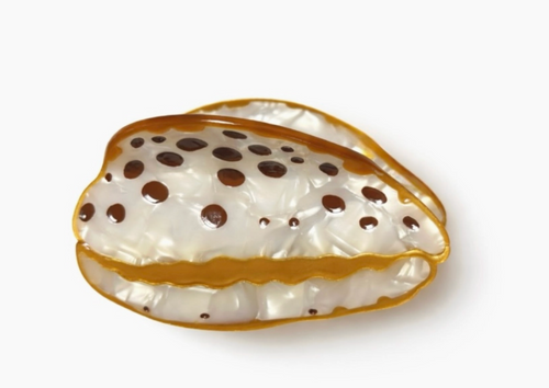 Tiger Cowrie Shell Claw Clip