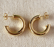 18k Gold Filled Half-Hoops Earrings
