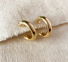 18k Gold Filled Half-Hoops Earrings
