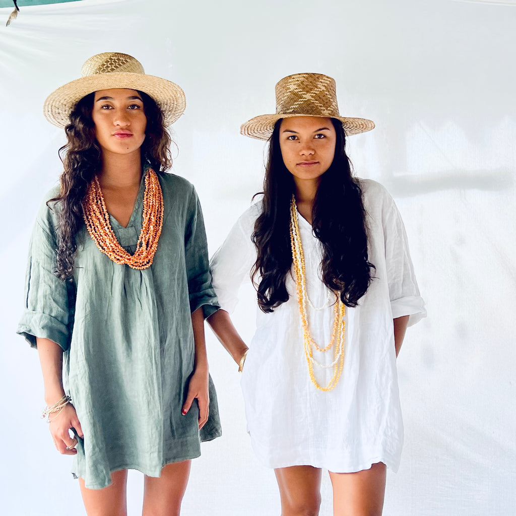 NOʻI Hanalei Linen Dress Ohana Shop Kauai