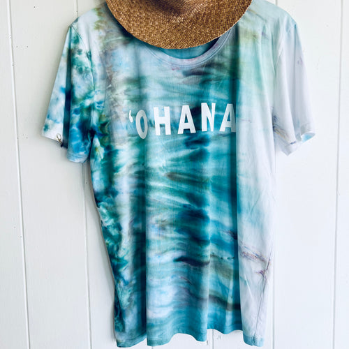 Hanalei Hand Dyed ‘OHANA. Tee: Tahiti M/Lg #02