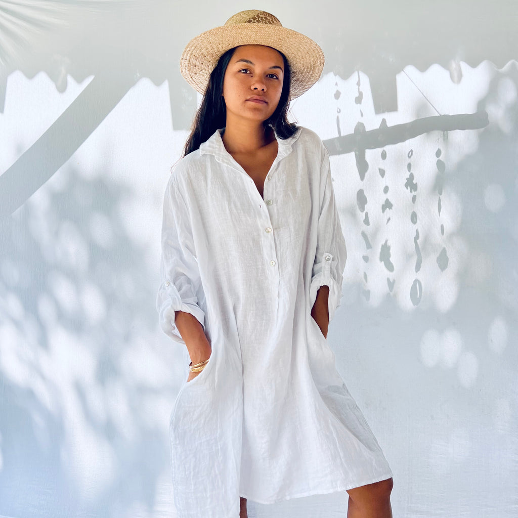 NO'I Keala Linen Dress Ohana Shop Kauai