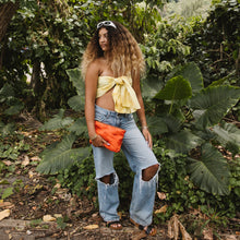 ‘OHANA. Hibiscus Canvas Pouch
